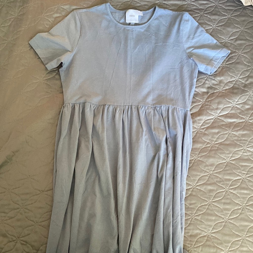 ASOS blue maternity dress